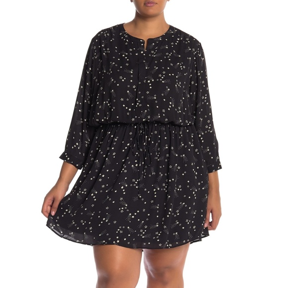 Daniel Rainn Dresses & Skirts - Size 1x Last one! 🌟 Star Print Tie Waist Dress